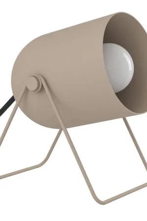 EGLO Tilston Tafellamp - E14 - 14,5 cm - Zandkleur/Beige/Crème - Kantelbaar Direct Verzonden