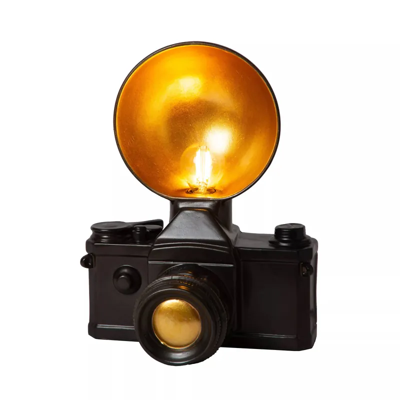 Beperkt Aanbod Lucide EXTRAVAGANZA CAMERA - Tafellamp - 1xE14 - Zwart