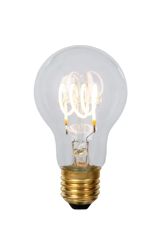 Lucide A60 - Filament lamp - Ø 6 cm - LED Dimb. - E27 - 1x4,9W 2700K - Transpar Meest Verkocht