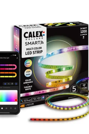 Aanbieding Calex Smart LED Strip - 5M - RGBIC