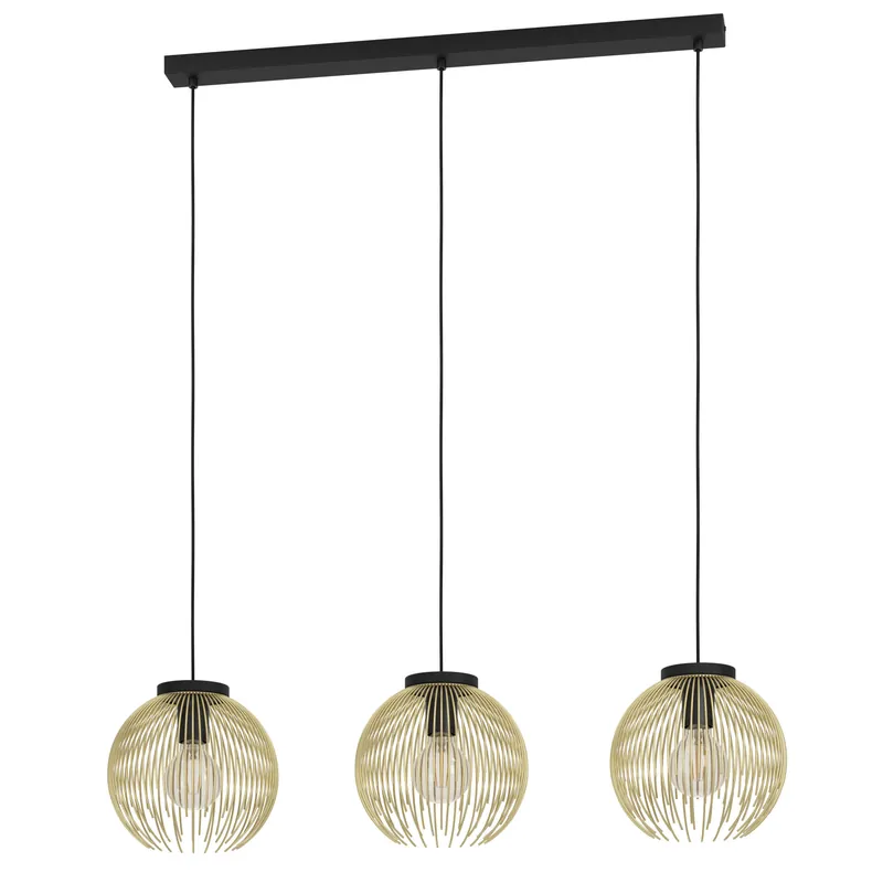 EGLO Venezuela Hanglamp - E27 - 93.5 cm - Goud Zwart Populair