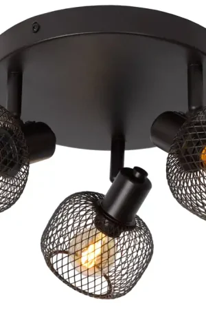 Seizoensaanbieding Lucide MAREN - Plafondspot - Ø 37 cm - 3xE14 - Zwart