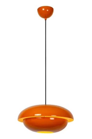 Actieprijs Lucide YOUNES - Hanglamp - Ø 40 cm - 1xE27 - Oranje Essential