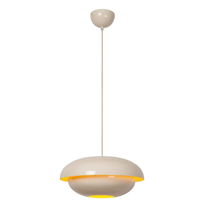 Lucide YOUNES - Hanglamp - Ø 40 cm - 1xE27 - Beige Essential Alleen Vandaag