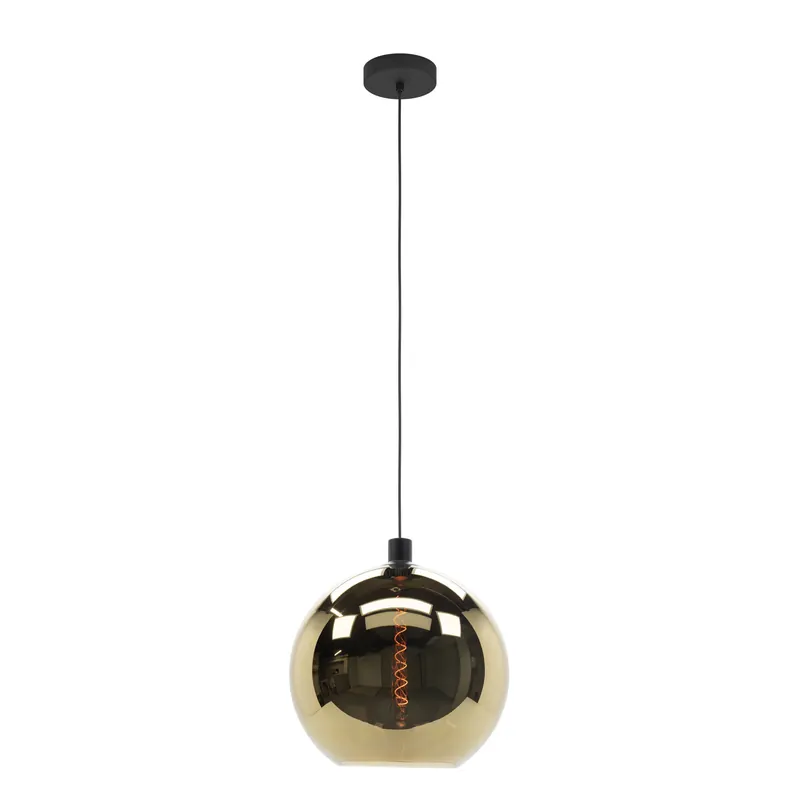 EGLO Cesenatico 3 Hanglamp - E27 - Zwart/Goud Direct Verzonden