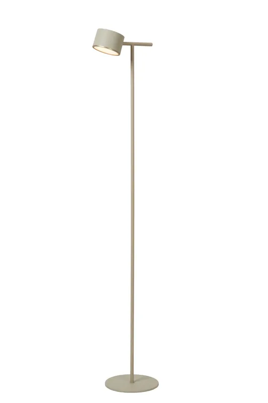 Lage Kosten Lucide GIAN - Vloerlamp - LED Dimb. - 1x9W 2700K - Taupe