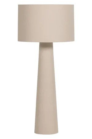 Direct Verzonden WOOOD LOFT VLOERLAMP XXL METAAL/BOUCLÉ NATUREL 160XØ70 CM