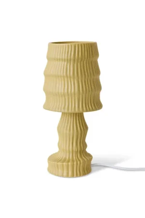 HKLIVING Ceramic tafellamp - ochre Finale Uitverkoop