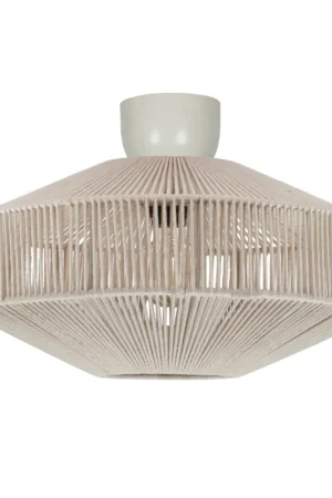 Hete Deal TRIO SVEA - Plafondlamp - Crèmewit - excl. 1x E27 4 W