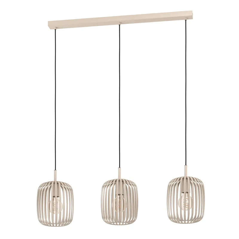 Dagaanbieding EGLO Romazzina Hanglamp - E27 - 90 cm - Zandkleur