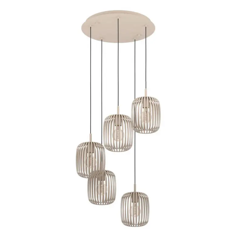Laatste Versie EGLO Romazzina Hanglamp - E27 - Ø 50 cm - Zandkleur Beige