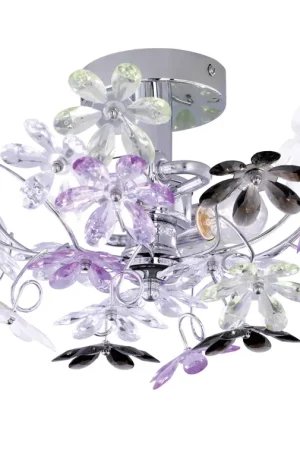REALITY FLOWER - Wandlamp - Chroom - excl. 2x E14 4 W Laatste Versie