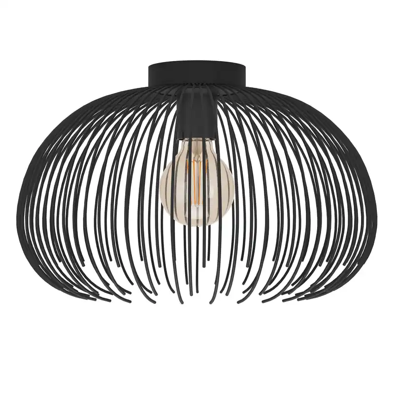 Voordeelprijs EGLO Venezuela-A Plafondlamp - E27 - Ø 38.5 cm - Zwart