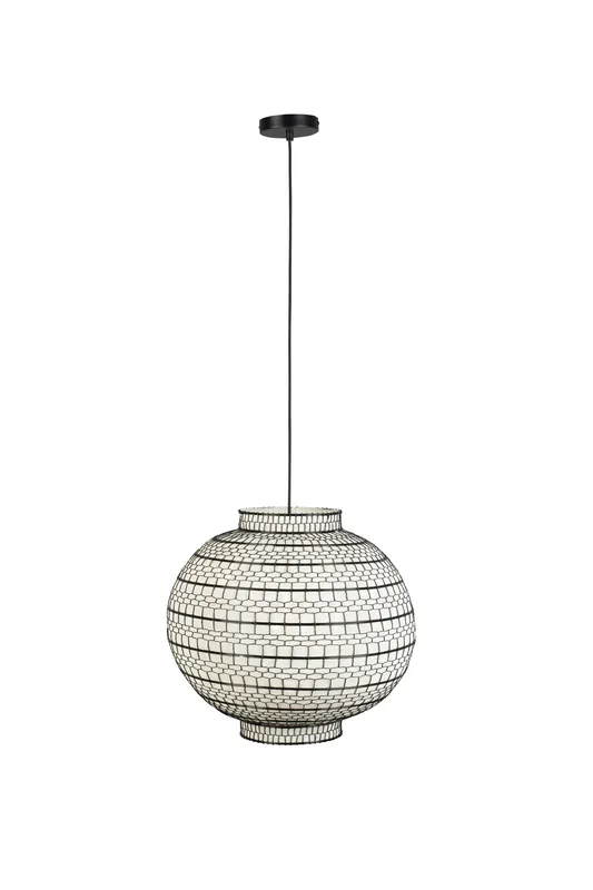 Seizoensaanbieding Dutchbone Ming Hanglamp Rond 45 cm - Wit