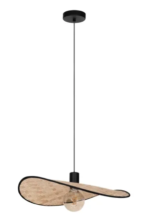 Beperkte Voorraad EGLO EGLO Marywell Hanglamp - E27 - Staal Hout - Zwart Bruin