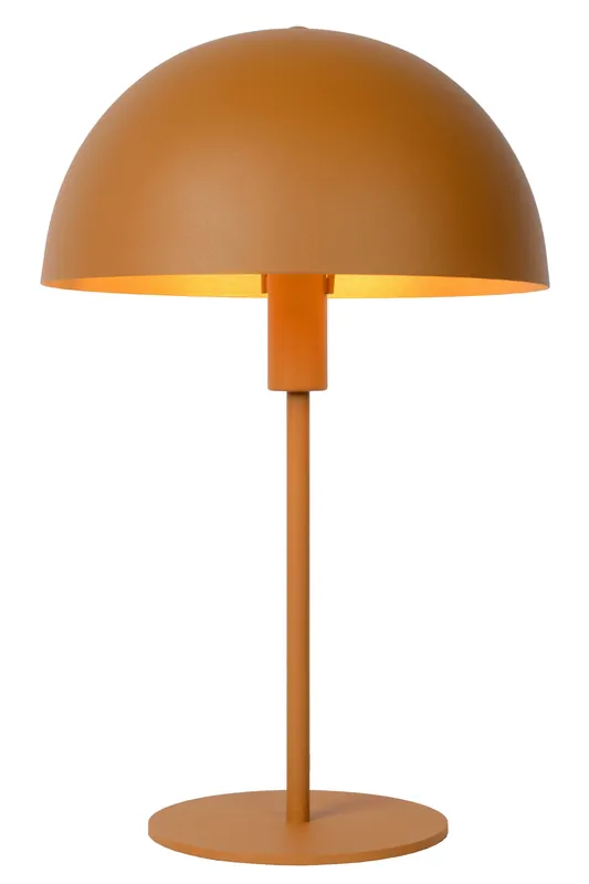 Lucide SIEMON - Tafellamp - Ø 25 cm - 1xE14 - Okergeel Uitverkoop