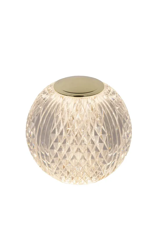 Speciale Aanbieding Lucide CINTRA - Oplaadbare Tafellamp - Accu/Batterij - Ø 11 cm - LED 3 StepDim - 1x2W 3000K - Transparant