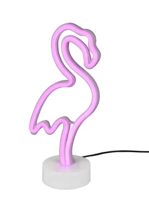 REALITY FLAMINGO - Tafellamp - Wit - incl. 1x SMD 1,5 W Op = Op