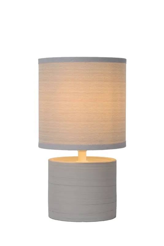 Must-Have Lucide GREASBY - Tafellamp - Ø 14 cm - 1xE14 - Grijs
