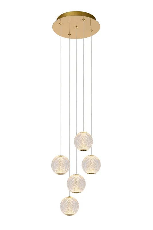 Shop Nu Lucide CINTRA - Hanglamp - Ø 32 cm - LED Dimb. - 5x4,7W 2700K - Transparant