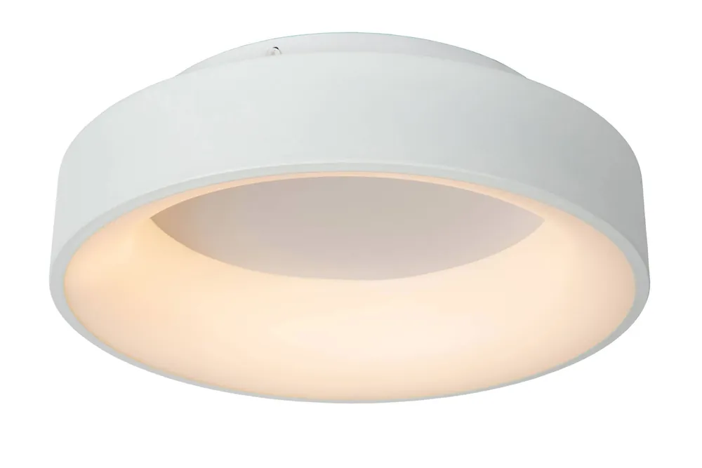Lucide MIRAGE - Plafonnière - Ø38 cm - LED Dimb. - 1x22W 2700K - Wit Weekendaanbieding