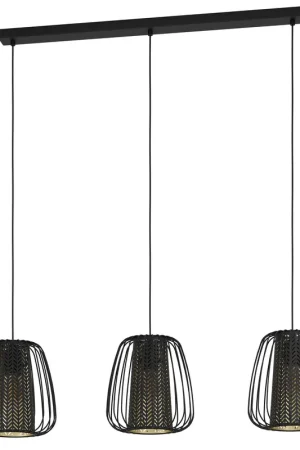 Bestel Nu EGLO Curasao Hanglamp - E27 - 99,5 cm - Zwart Goud