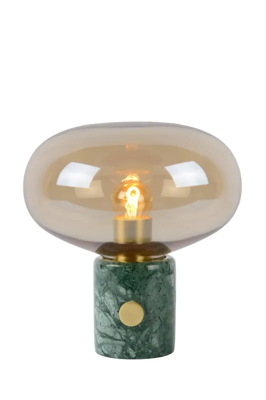 Lucide CHARLIZE - Tafellamp - Ø23 cm - 1xE27 - Amber Gecertificeerd