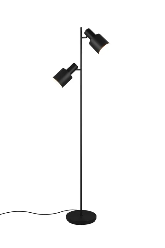 Korting TRIO AGUDO - Vloerlamp - Zwart mat - excl. 2x E27 4 W
