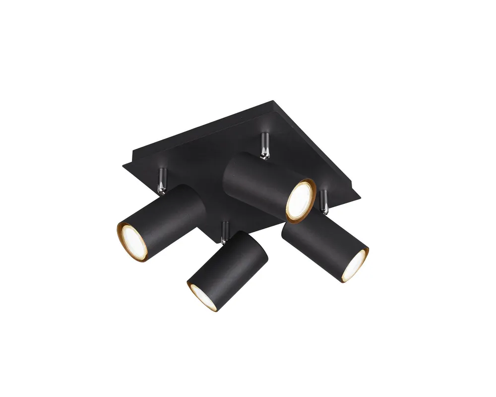 TRIO MARLEY - Spot - Zwart mat - excl. 4x GU10 4,5 W Nu Kopen