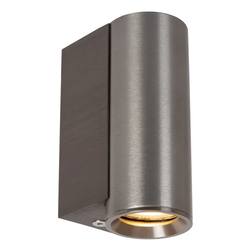 Weekendaanbieding Lucide DUPLA - Wandspot / Wandlamp - 1xGU10 (MR11) - Grijs ijzer