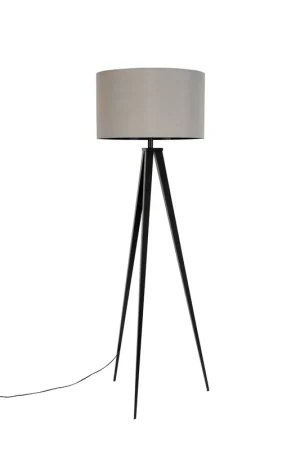 Gecertificeerd Zuiver Tripod vloerlamp zwart/grijs