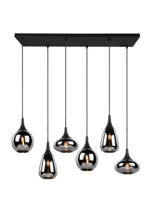 Betrouwbaar TRIO LUMINA - Hanglamp - Zwart mat - excl. 6x E14 2 W