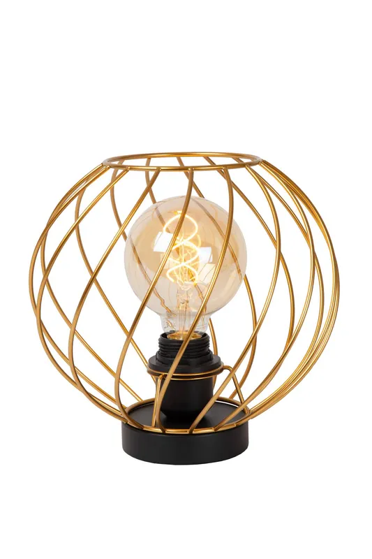 Aanbieding Lucide tafellamp - mat goud/messing