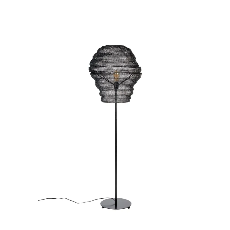 Express Levering Housecraft Living Lena vloerlamp/ staande lamp Zwart