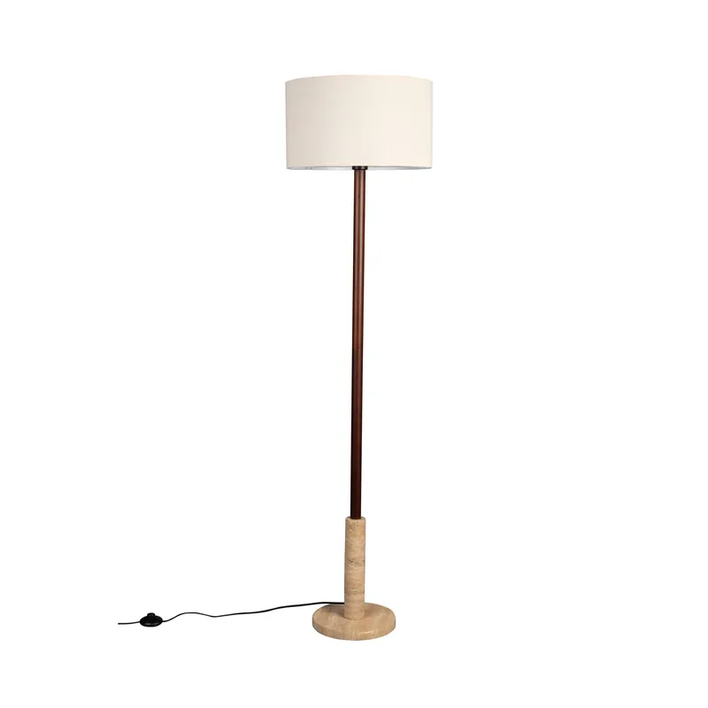 Dutchbone Jackson vloerlamp/ staande lamp Travertin Gecertificeerd