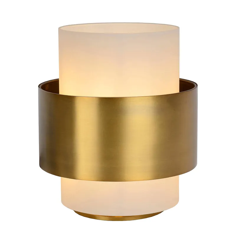 Rechtstreeks Van De Fabrikant Lucide FIRMIN - Tafellamp - Ø20 cm - 1xE27 - Mat Goud / Messing