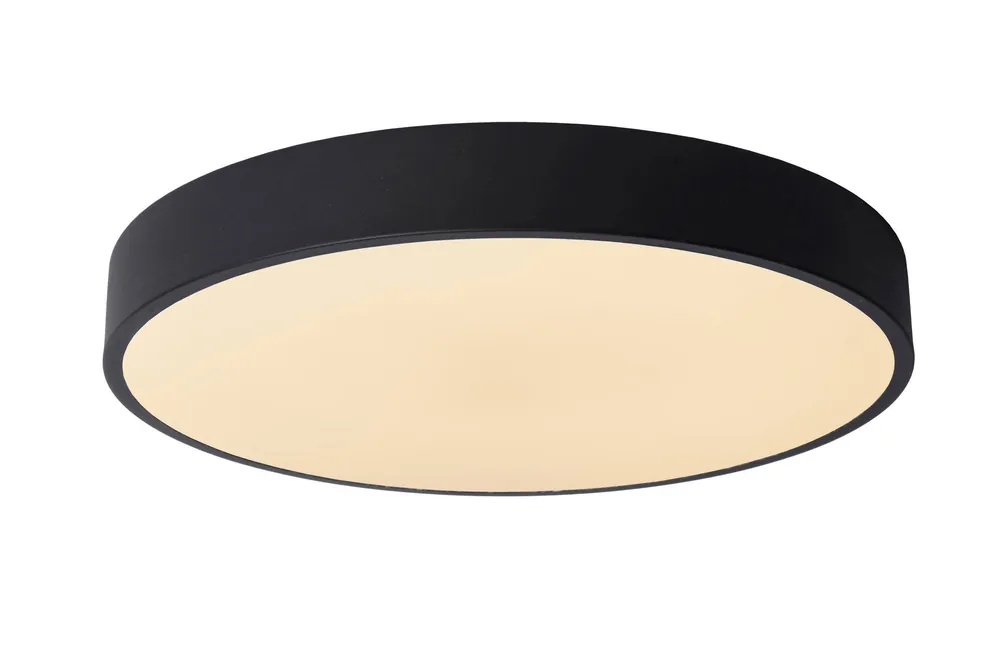Merkproduct Lucide UNAR - Plafonnière - Ø39,5 cm - LED Dimb. - 1x24W 2700K - 3 StepDim - Zwart