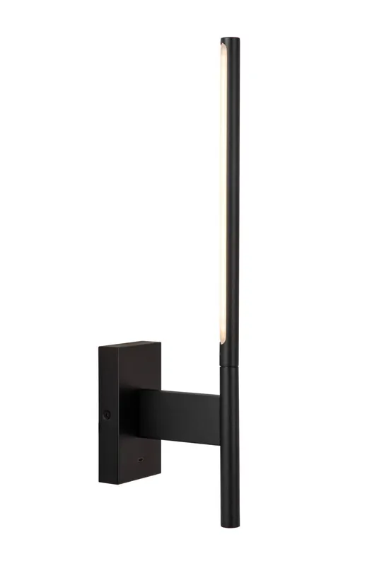 Lucide FINAN - Wandlamp - LED - 1x6W 2700K - Met USB oplaadpunt - Zwart Laatste Versie