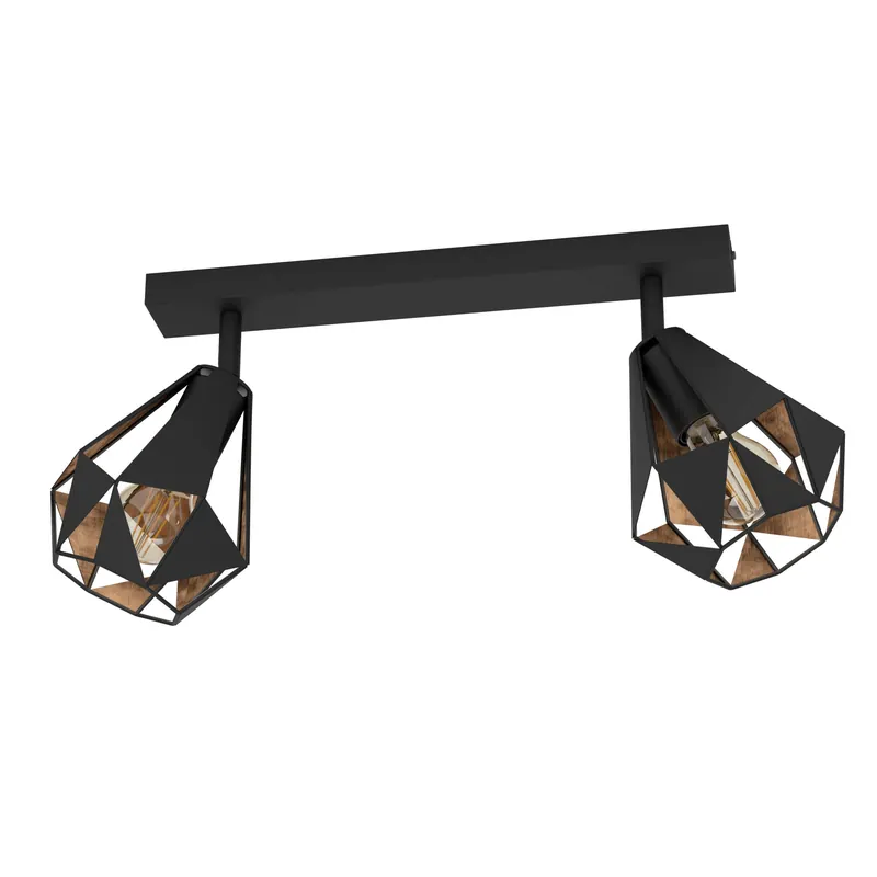 Alleen Vandaag EGLO Carlton 7 Spot - E27 - 42 cm - Zwart Koper - Staal