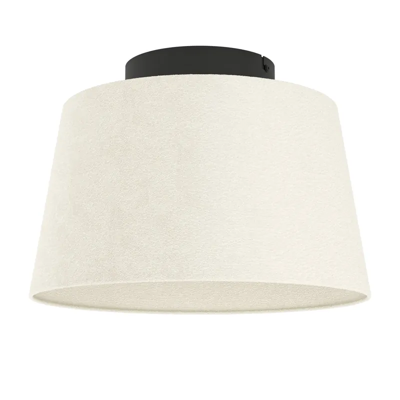 EGLO Febres Plafondlamp - E27 - Textiel - Zwart Wit Voordeelprijs