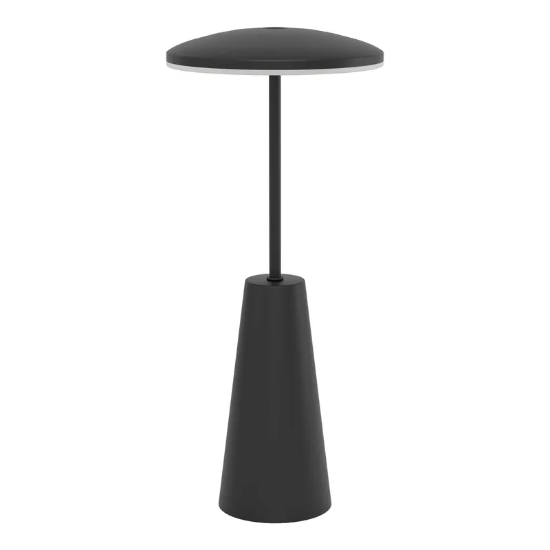 Beperkt Aanbod EGLO Piccola Tafellamp - Aanraakdimmer - Draadloos - 28 cm - Zwart - Instelbaar wit licht - Oplaadbaar - Buiten en Binnen