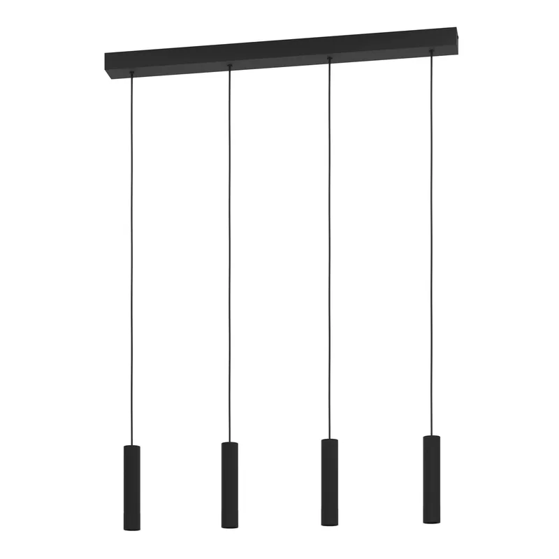 Laatste Kans EGLO Almudaina Hanglamp - LED - 84 cm - Zwart - Dimbaar - Staal