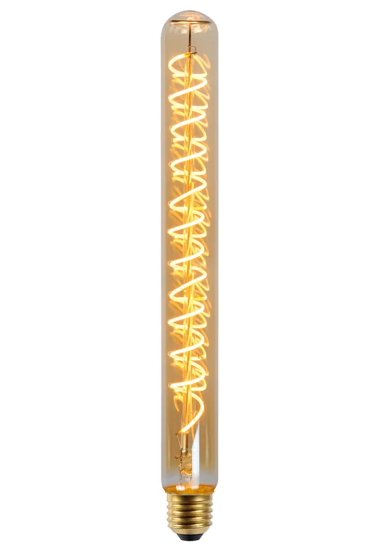 Lucide T32 - Filament lamp - Ø 3,2 cm - LED Dimb. - E27 - 1x5W 2200K - Amber Express Levering