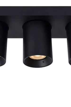 Actieprijs Lucide NIGEL - Plafondspot - LED Dim to warm - GU10 - 3x5W 2200K/3000K - Zwart