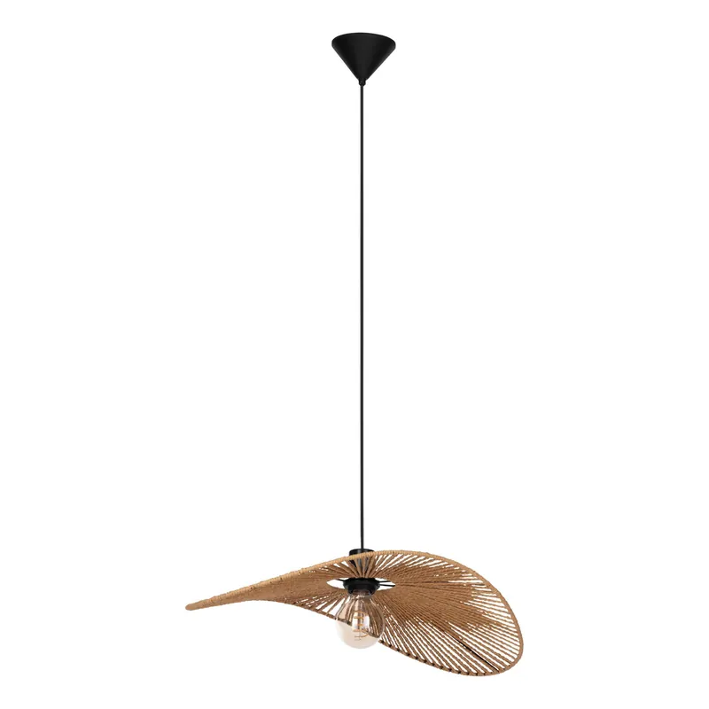 EGLO Siruela Hanglamp - E27 - Ø 56 cm - Bruin Zwart - Papier Actieprijs