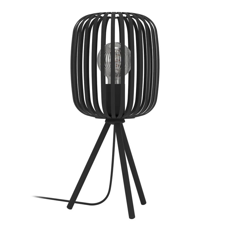 Favoriet EGLO Romazzina Tafellamp - E27 - Ø 20 cm - Zwart