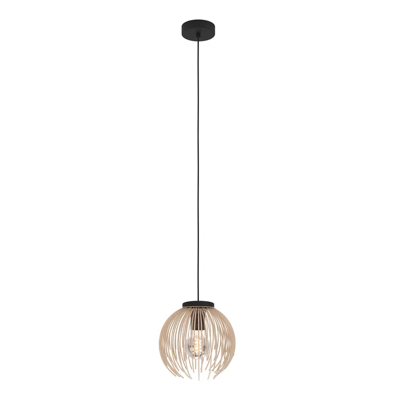 EGLO Venezuela-A Hanglamp - E27 - Ø 23.5 cm - Zandkleur Express Levering