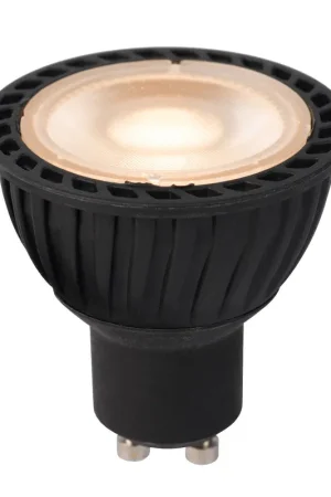 Lucide MR16 - Led lamp - Ø5 cm - LED Dimb. - GU10 - 1x5W 2200K/2700K - 3 StepDim - Zwart Direct Verzonden