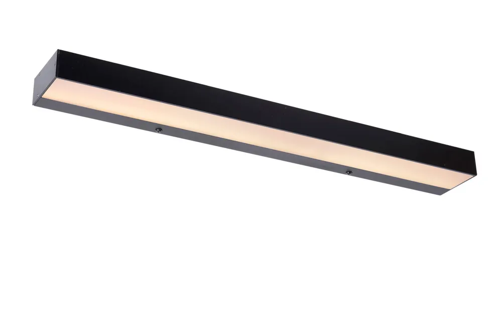 Lucide ALEXA - Wandlamp Badkamer - LED - 1x8W 3000K - IP44 - Zwart Favoriet