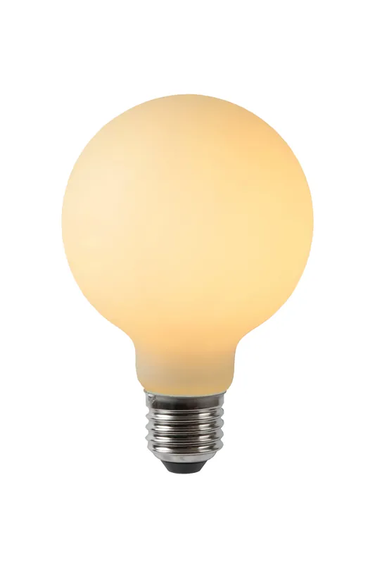 Lucide G80 - Filament lamp - Ø 8 cm - LED Dimb. - E27 - 1x5W 2700K - Opaal Veilige Betaling